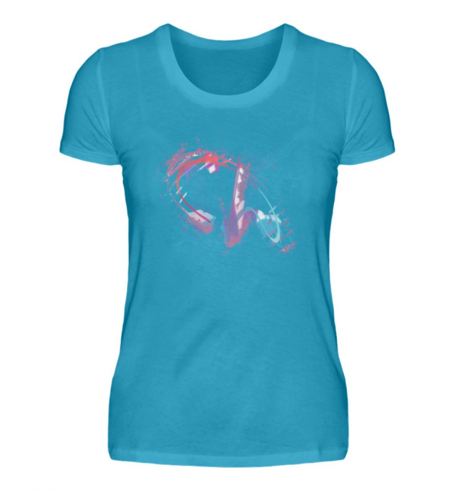 Painted D-Shirt - Damen Premiumshirt-3175